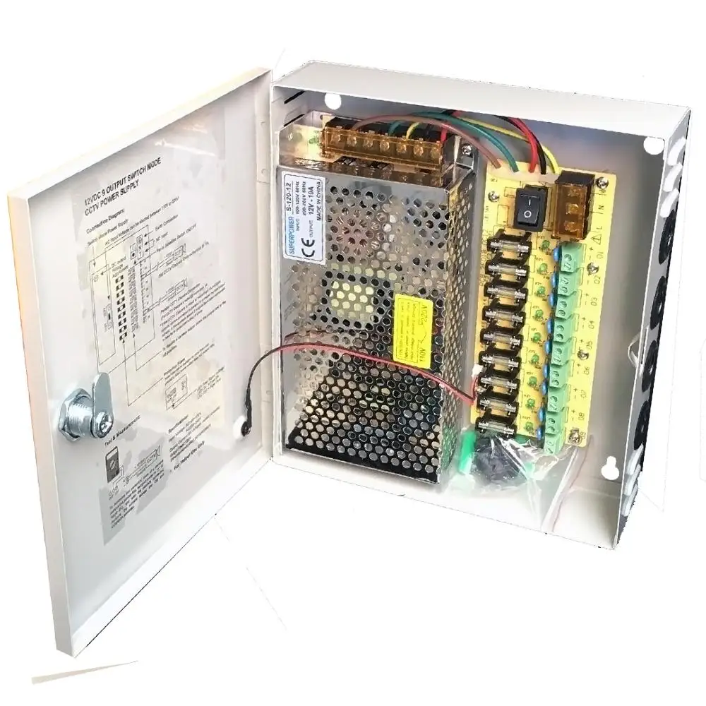 9CH AC100 240V к DC12V 10A 120 Вт светодиодный блок питания для драйвера адаптер