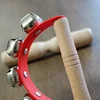 Log Percussion Instrument Set Toy Wooden Sand Hammer Drum Double Sound Tube Beginner Music Teaching Aids For Preschool Children 5