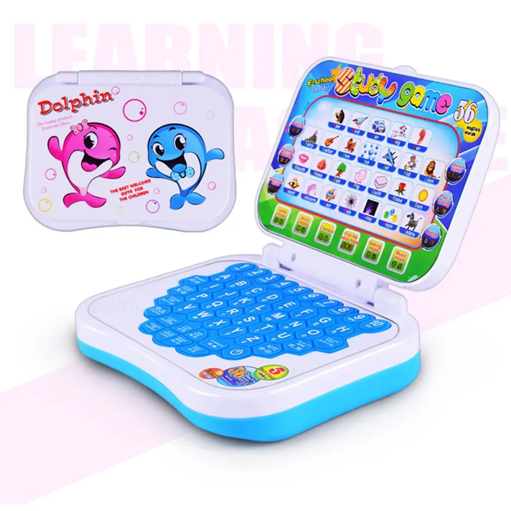 Baby Kids Learning Machine Kid Laptop Toy Early Interactive Machine Alphabet Pronunciation Educational Toys Gift for Children