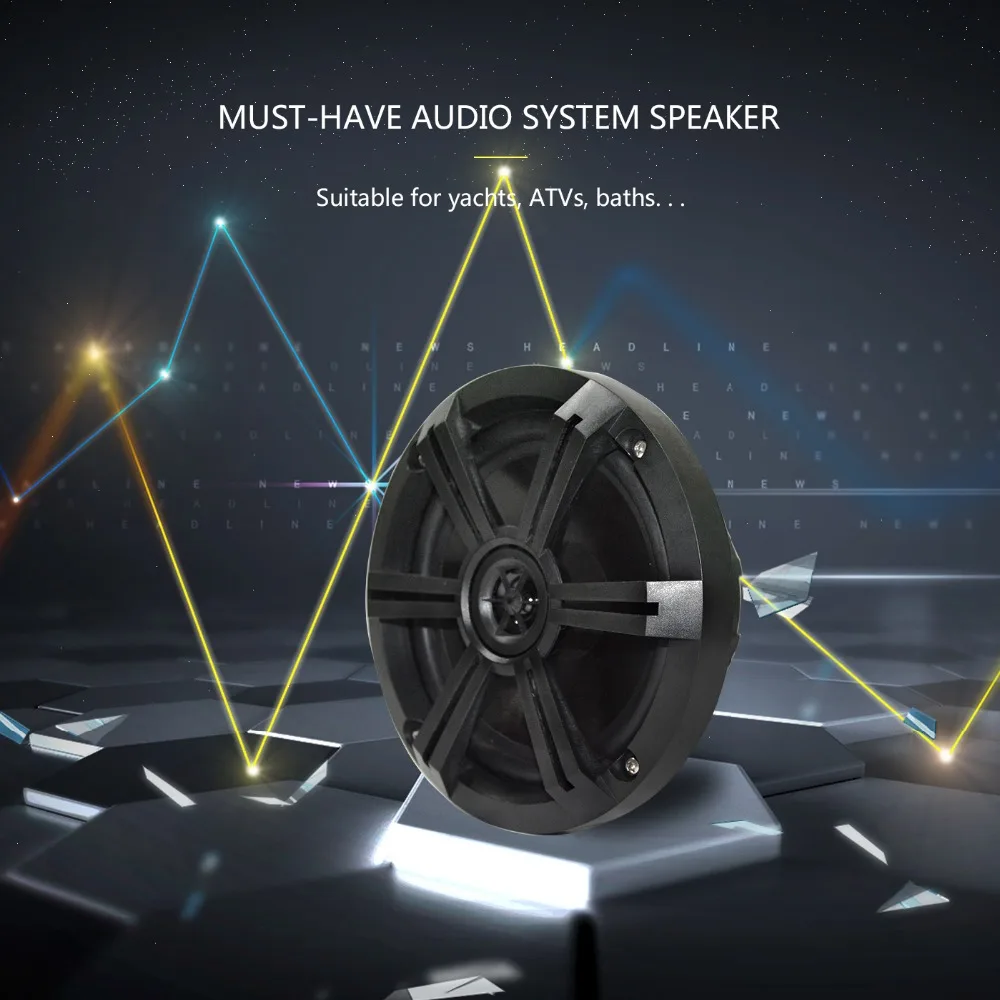 GUZARE 240 ватт 6,5 дюймов 2Way водонепроницаемые наружные Морские Динамики аудиосистема для ATV UTV SPA гольф-кары яхты ванной мотоцикла