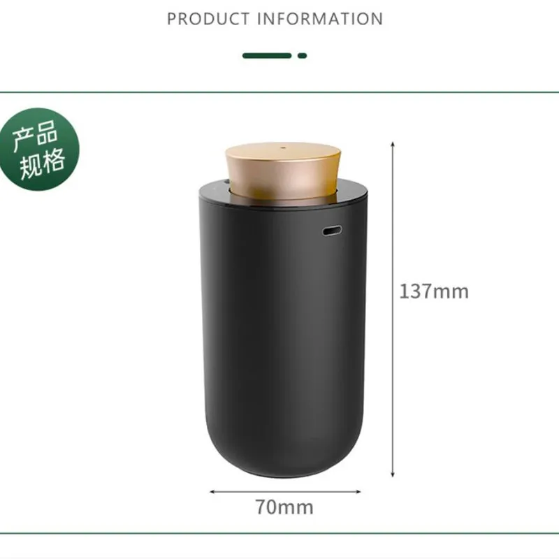 Waterless Aroma Essential Oil Diffuser Aluminum Shell Portable Car USB Auto Aromatherapy Nebulizer Silent Mist Maker For Home