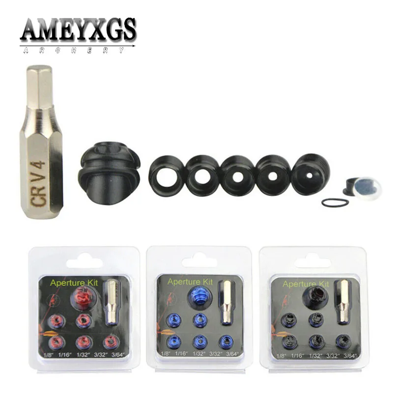 

1Set Archery 37/45 Degree Compound Bow Peep Sight Housing Clarifier Lens Inner Core For Bow Outdoor Hunting Shooting Accessories