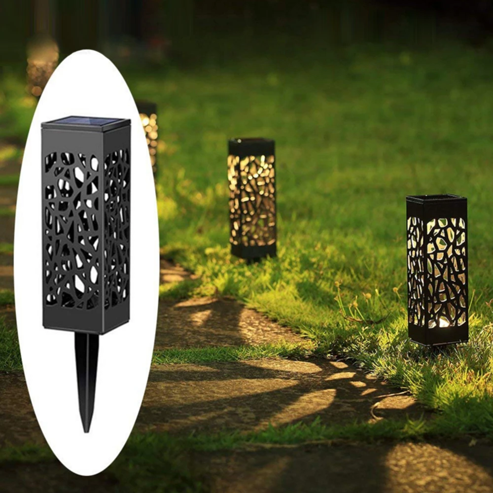1pc 2pcs Solar Powered Garden Post Lights Outdoor Waterproof Solar Lawn Light Landscape Torch Light For Patio Yard Lighting Led Lawn Lamps Aliexpress