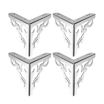 

4Pcs Metal Furniture Legs Feet, Modern Sofa Cabinet Legs for Repair & Restoration of Dresser, Wardrobe, Tea Table, Worktop Shelv