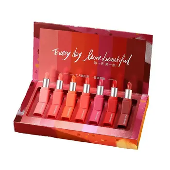 

7 Day Mini Lipstick Set Multicolor One Box Long Lasting Color Makeup Valentine'S Day Cosmetics Beauty