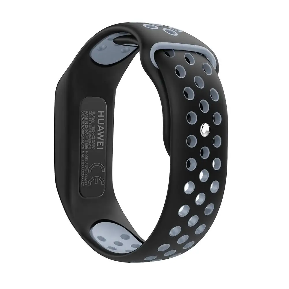  Silicone Two-Color Comfortable Wrist Band Replacement Strap For Huawei HONOR 4 Running/3E/AW70 Smar - 4000067471592