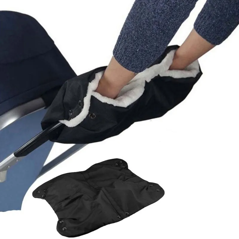 

Warm Armrests Glove for Baby Stroller Black Anti Cold Warmer Hands Wrapped Gloves Mum Hand Muff for Pram Pushchair ClearanceSale