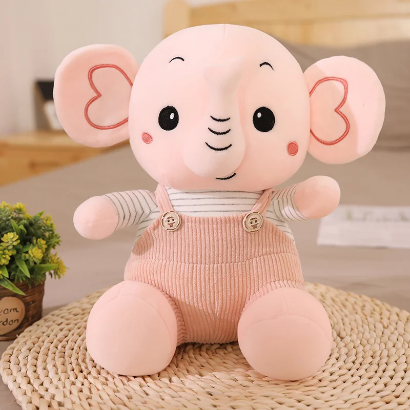 pink elephant Низкая Цена Kawaii игрушечный слон 35 см чучела Микки и Минни Маус плюшевые куклы подарки на свадьбу, день рождения для детей высокого качества - Цвет: pink elephant