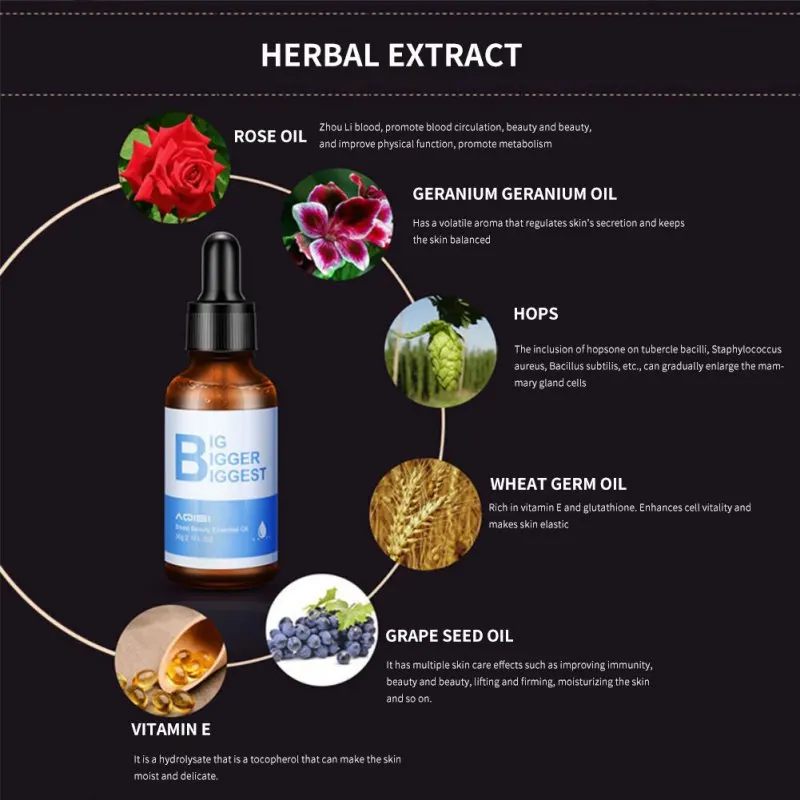 Breast Beauty Essential Oil Moisturizing Firming Skin Lifting Breast Organization Breast Enhancement Oil