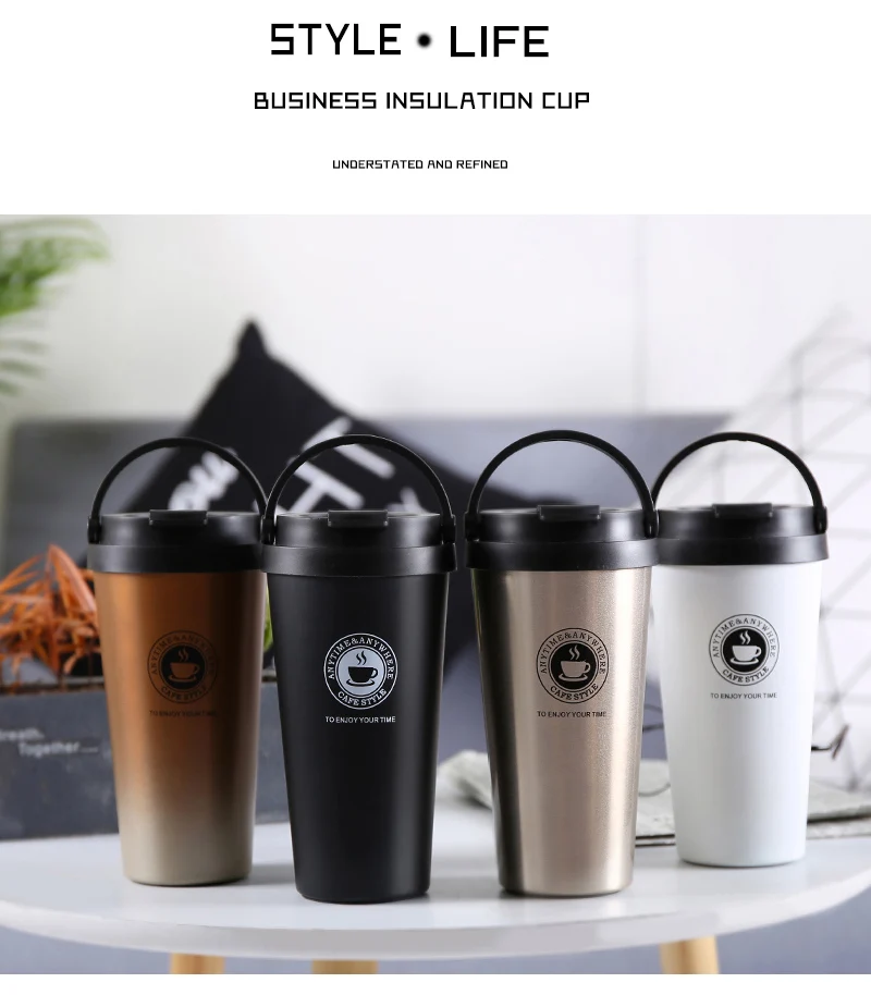 500ml Double Wall Stainless Steel Vacuum Flasks Thermo Cup Coffee Tea Milk Travel Mug Thermol Bottle Water Bottle Thermoses 500ml Double Wall Stainless Steel Vacuum Flasks Thermo Cup Coffee Tea Milk Travel Mug Thermol Bottle Water Bottle Thermoses