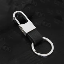 1 шт. модный металлический мужской брелок из натуральной кожи для автомобиля, брелок для ключей для Ford Toyota для Lada HYUNDAI, Подарочный аксессуар для автомобиля