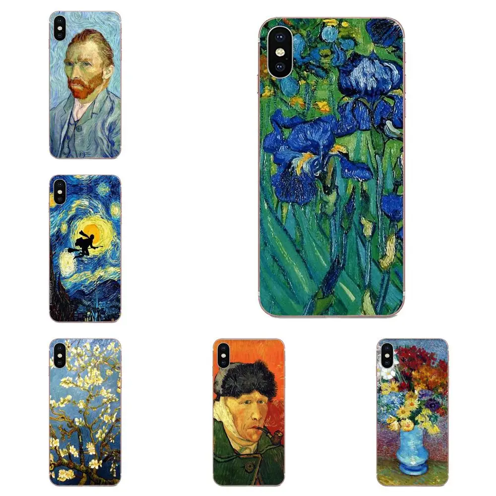 Цветок Винсента Ван Гога Звездная ночь для Xiao mi 3 4 4C 4i 5 5s 5X6 6X8 SE Pro Lite A1 Max x 2 Note |