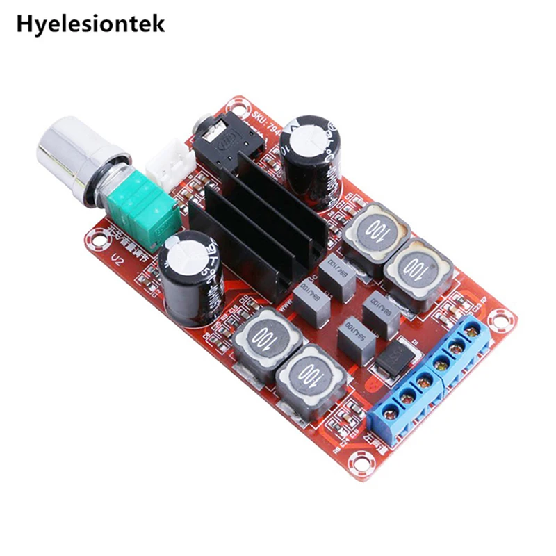 

TPA3116D2 Digital Power Amplifiers Board Dual Channel 2x50W Audio Stereo Amplifiers For Home Speaker