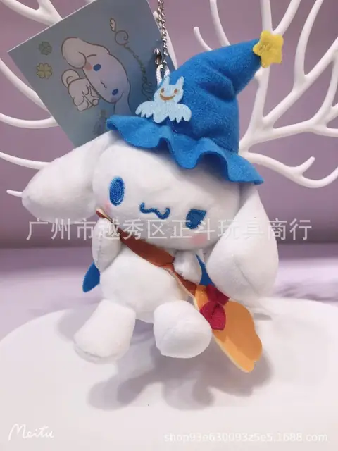 10CM Sanrioed Kawaii Cartoon Keychain Halloween Devil Cinnamoroll Kuromi Plush Toy Doll Pendant Bag Pendant Children's Toys 2