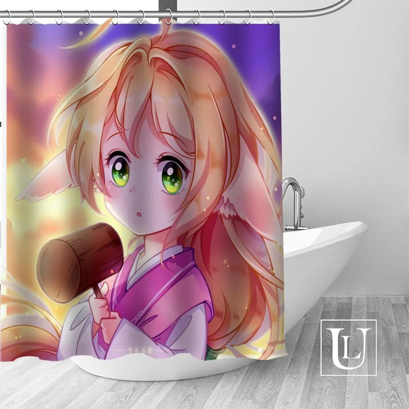 

Custom Fox demon little matchmaker Curtain Fabric Modern Shower Curtain bathroom beautiful Curtains Bath decor