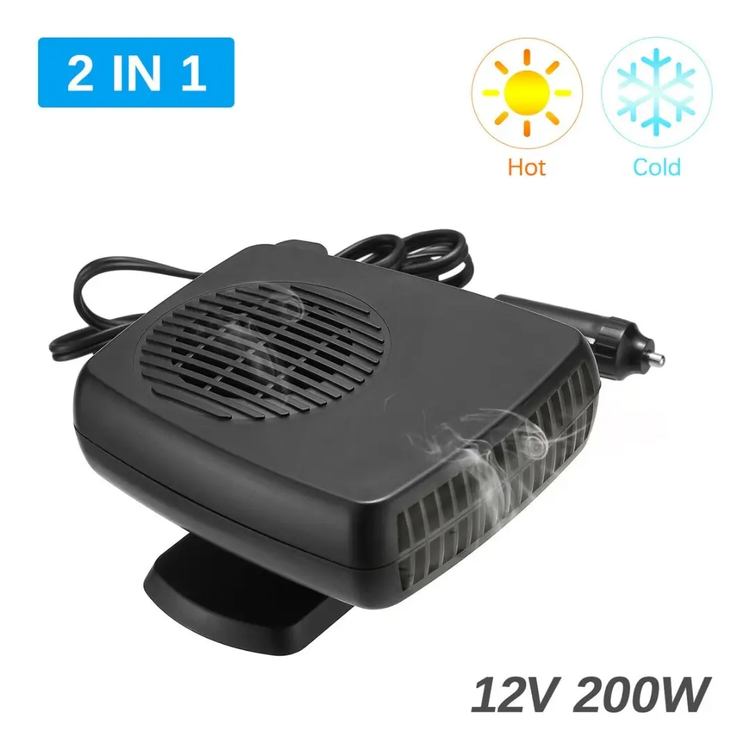 

DC 12V 200W Portable Dryer Windshield Demister Defroster Auto Electric Heater Fan Defogger Defroster Demister Heating Fan