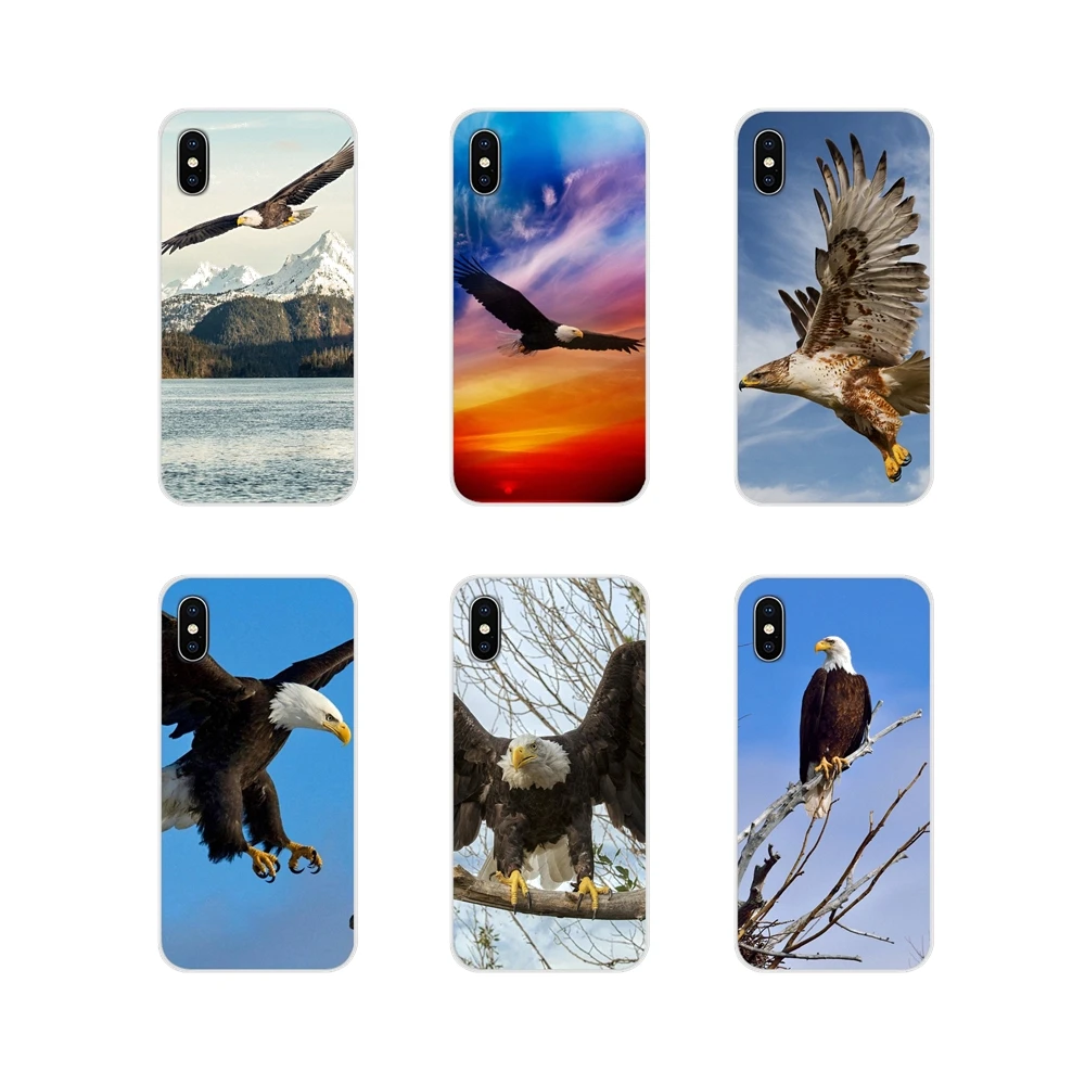 Для Apple IPhone X XR XS 11Pro MAX 4S 5s 5C SE 6S 7 8 Plus ipod touch 5 6 Bald Eagle в полете аксессуары чехлы для