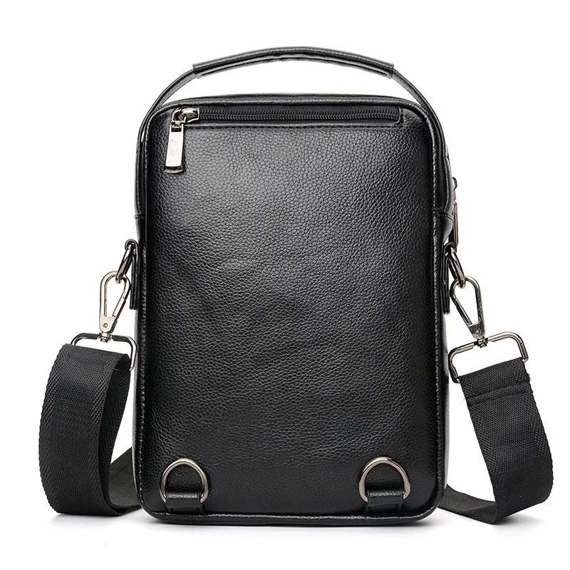 

2019 New Style MEN'S Single-shoulder Bag Chest Pack Handbag Shoulder Bag Pu Multi-functional Leisure Bag Briefcase