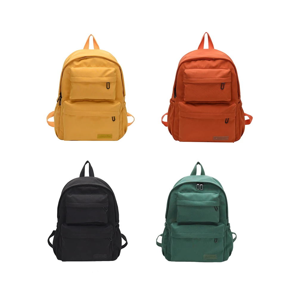 

Women's Fashion Casual Shoulder Bag Solid Color Backpack Oxford Outdoor Travel Large-capacity School Student