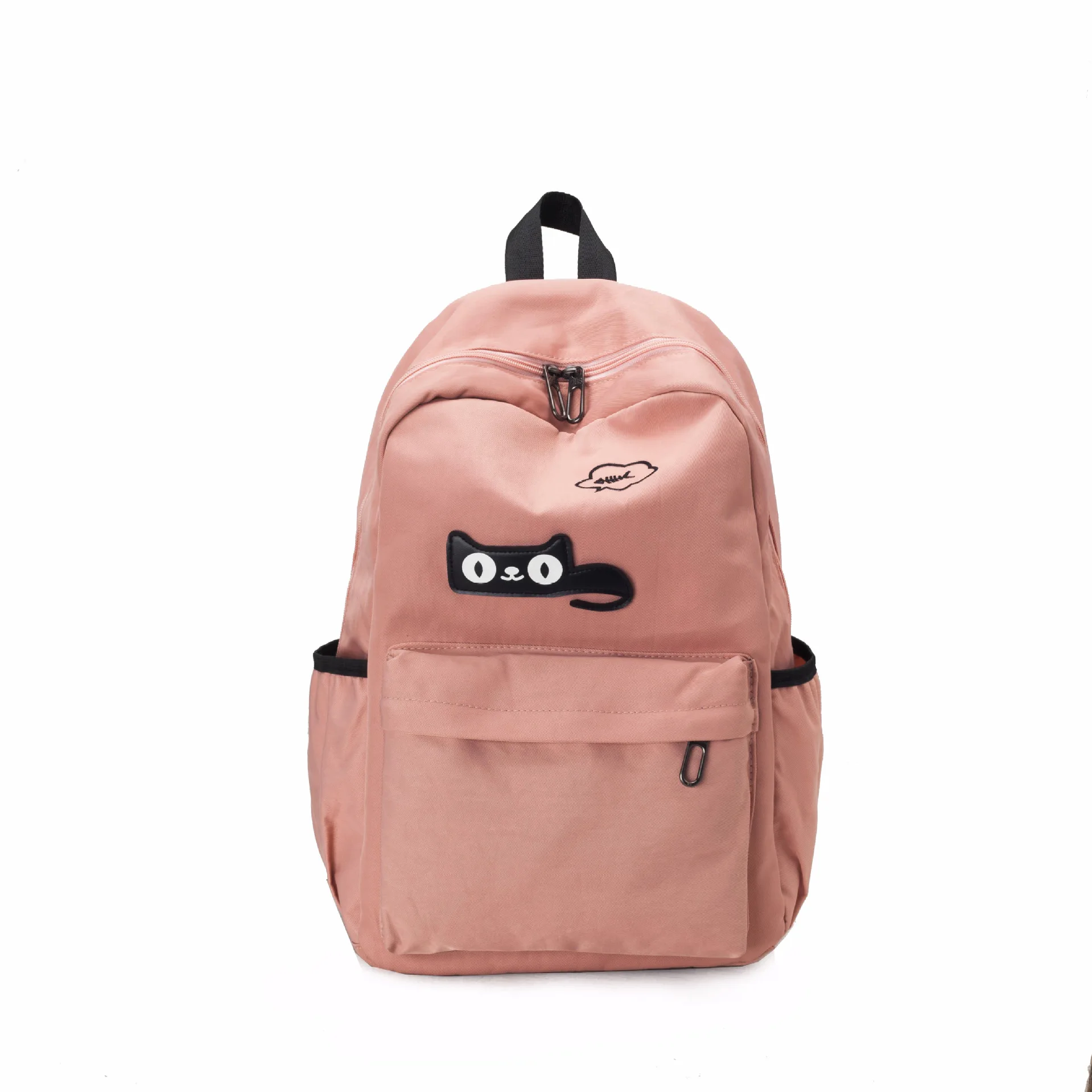 

2019 Oxford Shoulder WOMEN'S Bag Outdoor Travel Cartoon Cat College Style Schoolbag