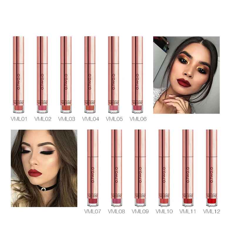 Matte Lip Plumper Lip Gloss Makeup Waterproof Liquid Lipstick Long Lasting Lip Tint Matte Lipgloss O 5