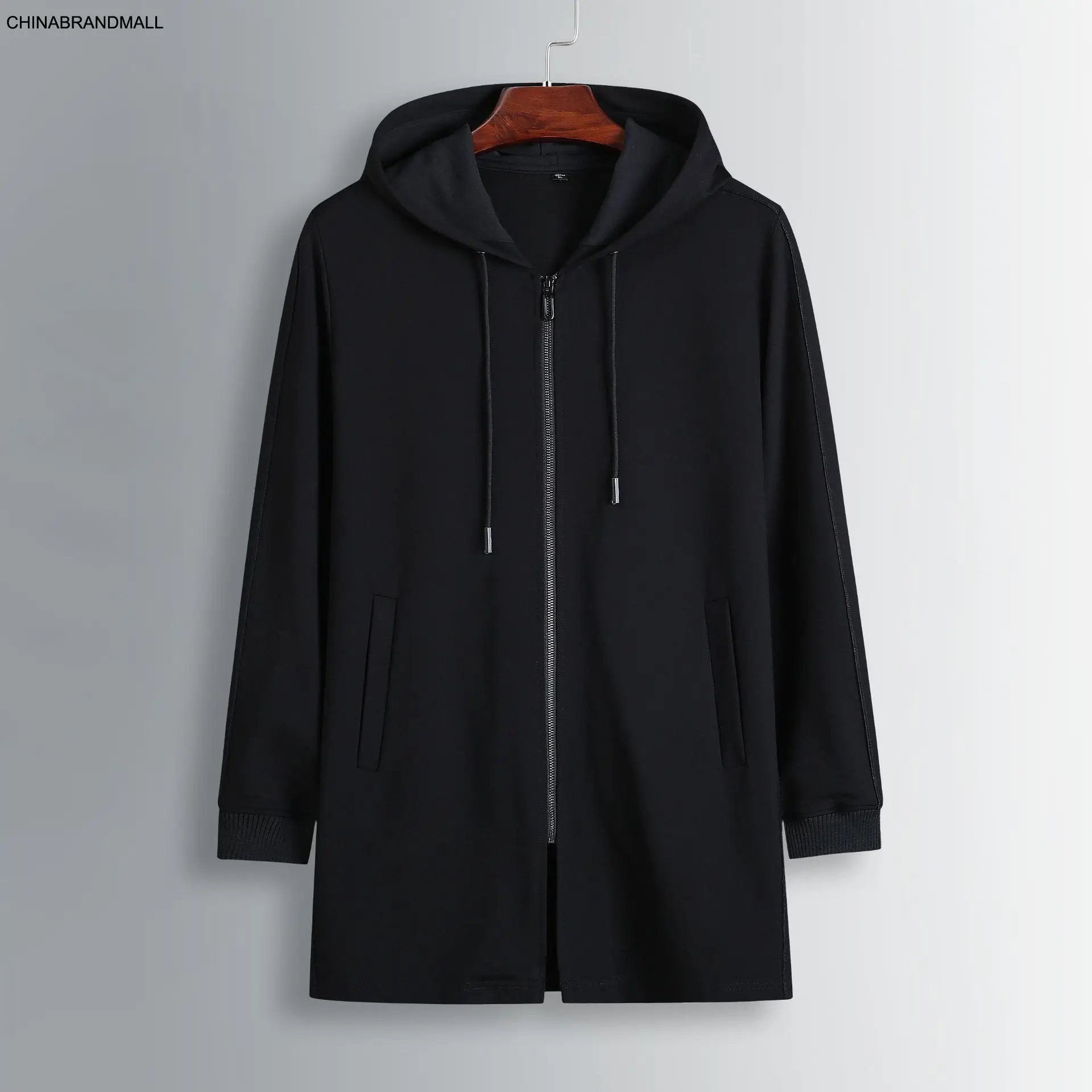 

Autumn Men Plus Fat Plus Size Knitting Coat Young Men Fat Man Medium Length Money With Windbreaker