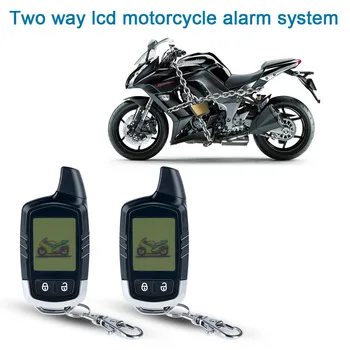 

Two Way motorbike alarm system Microwave sensor LCD Transmitters Motorcycle Anti - theft Electronic Accessories