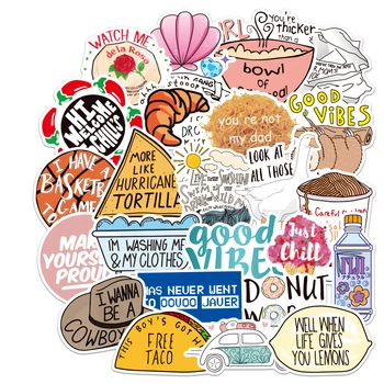 

100 Pcs/set Vine card Stickers For Refrigerator Motorcycle Phone Skateboards Laptop Luggage Bicycle Anime Stickers