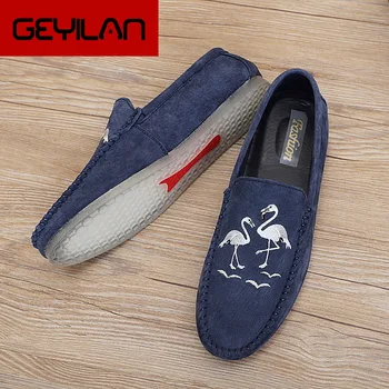 

Fashion Leather Men Shoes Casual Breathable Loafers Men Genuine Leather Moccasins Comfortable Flat Men Shoes Waterproof Footwear