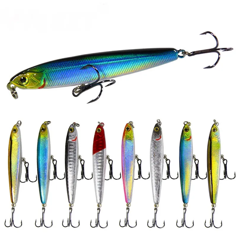 

Pencil lure 14g 18g Minnow fishing lures Slowly Sinking hard bait high quality vibrating light jigging japan fishing tackle