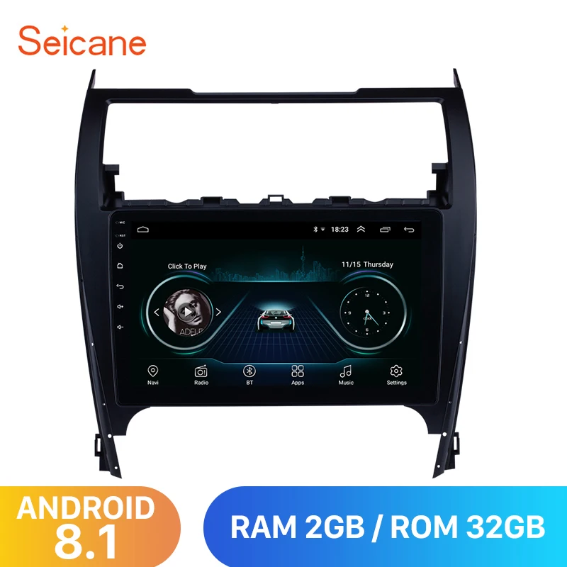 Seicane Android 8,1 2din Автомагнитола Авто Стерео мультимедийный плеер для TOYOTA CAMRY 2012 2013 gps навигация