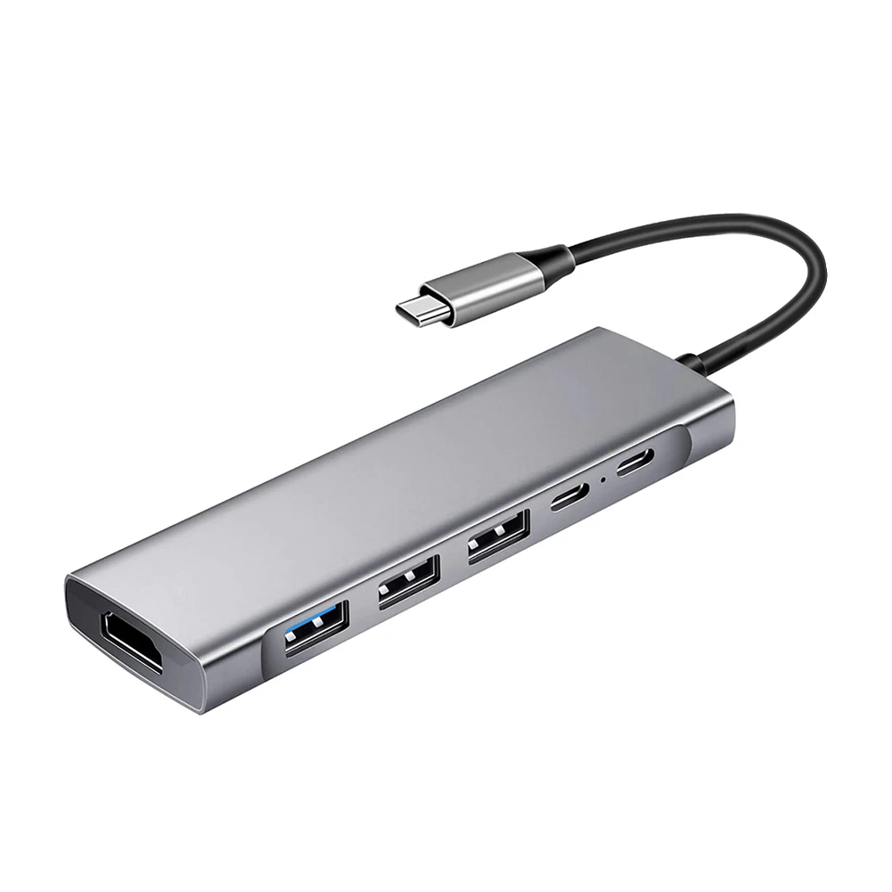 9in1 USB C Hub with Type C HDMI Compatible 4K PD TF Port Expansion