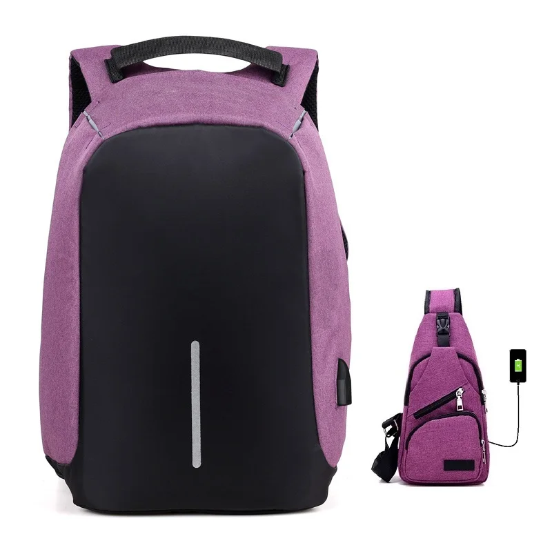 Мужской водонепроницаемый рюкзак, 15 дюймов, рюкзак для ноутбука, usb зарядка, рюкзак с защитой от кражи, мужской бизнес рюкзак для путешествий, школьные сумки, унисекс, Mochila - Цвет: Set 13