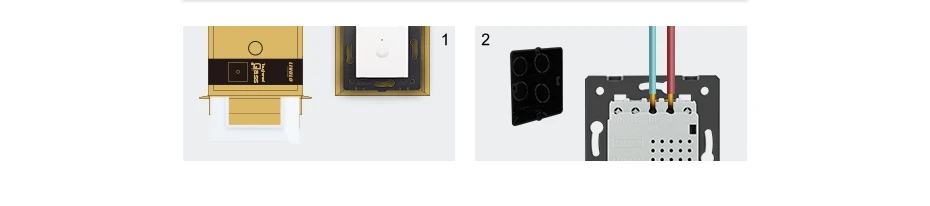 VL-C904S-11, painel de vidro de cristal branco,