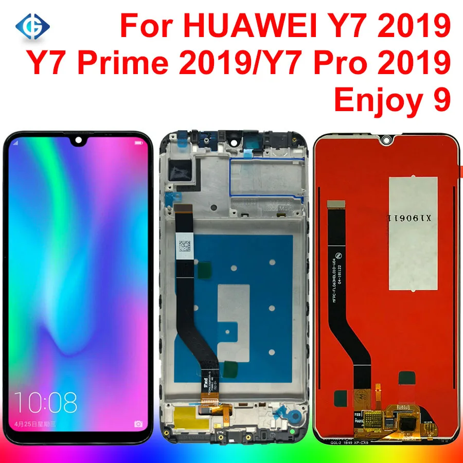 10 шт. для Huawei Y7 Pro 2019 экран в комплекте 2019/Y7 Prime ЖК-дисплей сенсорный сборка
