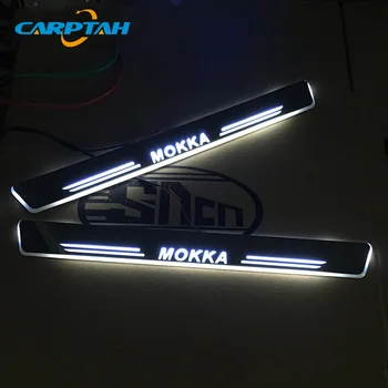 

CARPTAH Trim Pedal Car Exterior Parts LED Door Sill Scuff Plate Pathway Dynamic Streamer light For Opel Mokka 2015 - 2017 2018