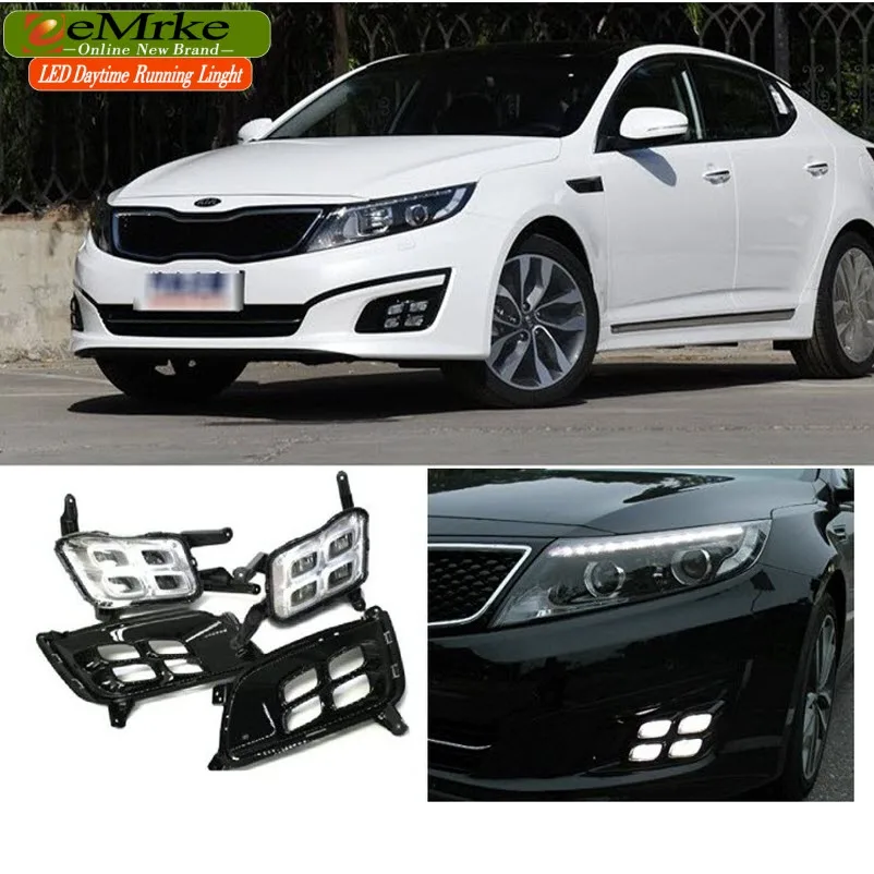 EEMRKE автомобиль светодиодный дневные ходовые огни для Kia Оптима K5 TF 2014 2015 ксенон