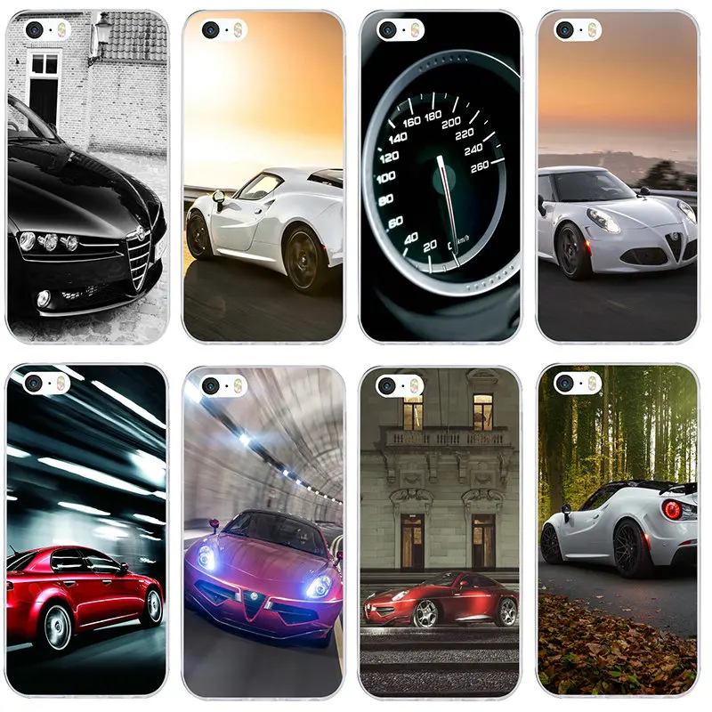 Супер автомобиль Alfa Romeo для iPhone X XR XS 11 Pro Max 8 4 4S 5 5S SE 5C 6 6S 7 Plus Мягкий ТПУ силиконовый