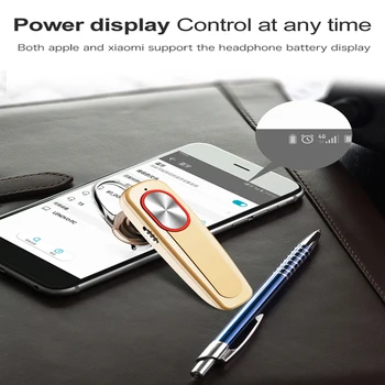 

Mini Bluetooth Headset Bluetooth 4.1 Earpiece Hands-free Headphone Mini Wireless Earphone Earbud Earpiece for IPhone Xiaomi