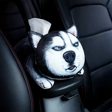 Универсальный милый автомобильный тканевый держатель в виде животного, задняя подвесная коробка из ткани, чехлы для салфеток, бумажных полотенец, чехол, держатель для бумажных полотенец