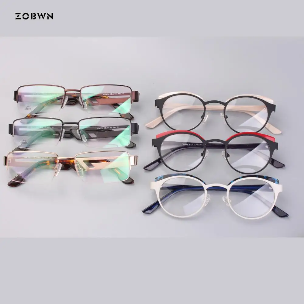 

Mix wholesale metal eye glasses women Geometric round frames Glasses male Eyewear Female quadros lentes opticos para mujer gafas