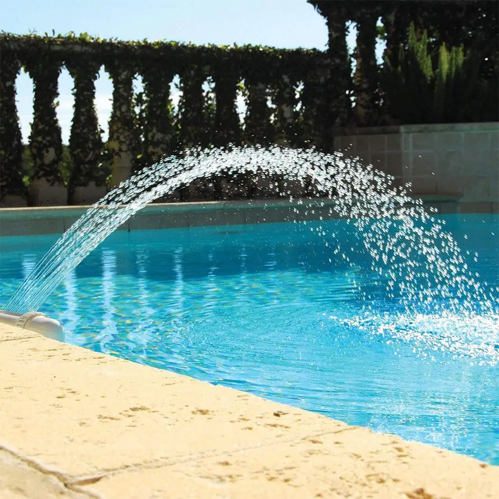 

Pool Fountain Adjustable Durable Swimming Waterfall Fountain Pools Decoration Easily Install Water Scenery Accessories