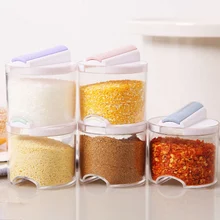 5 шт./компл. необычный, прозрачный банки для приправ кухонная полка для специй бутылки для специй перец коробка-шейкер соль сахар приправа горшок