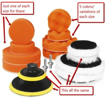 

Accessories Polishing Pad Washable Reusable Automotive Tools Supplies Sponge