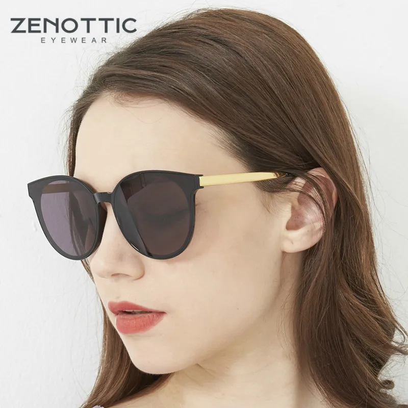 ZENOTTIC Роскошные брендовые негабаритные женские очки от солнца UV400 Солнцезащитные