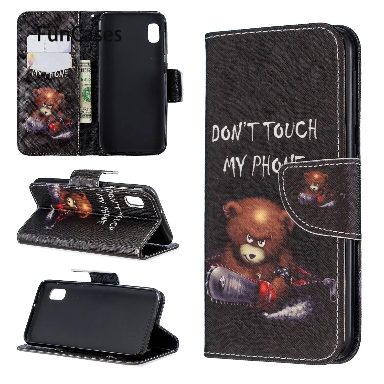 Little Tree Transparent Cases For cover Samsung A10E Jewelled sFor Samsung phone case A10E Aksesuar PU Leather Phone Bag Back