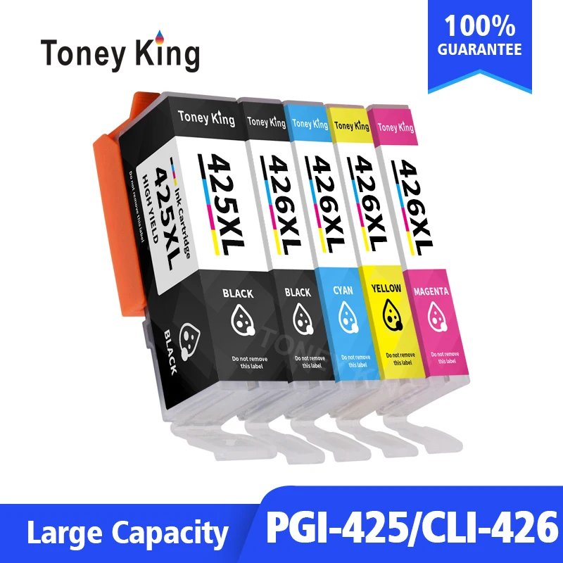 Чернильный картридж Toney King PGI-425 PGI 425 426 для принтера Canon PIXMA IP4840 IP4940 IX6540 MG5140 MG5240 MG5340