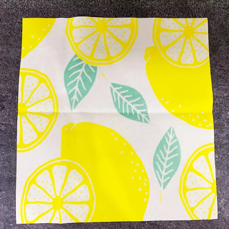 Lemon1PC M Пчелиный воск обертка Экологичная многоразовая пищевая обертка устойчивая пчелиный воск обертка для хранения пищевых продуктов Органическая обертка Замена для сэндвича - Цвет: Lemon1PC M