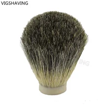 VIGSHAVING 20 мм/22 мм/23,5 мм серый чистый барсук волос щетка для Бритья узел головка для DIY кисти ручка