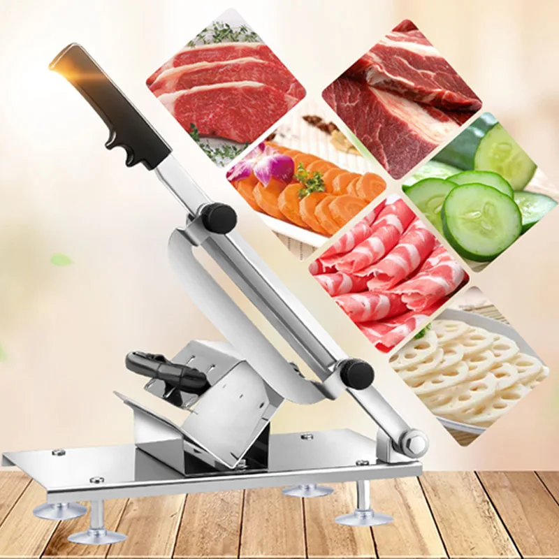 Automatic Feed Meat Lamb Slicer Home  Meat Machine Commercial Fat Cattle Mutton Roll Frozen Meat Grinder Planing Machine 5